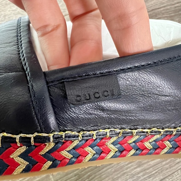 NIB GUCCI Nappa Platform Espadrilles - Picture 10 of 10